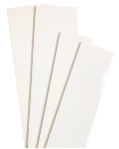 Snow White Matte Ceramic Wall Tile - Glossy