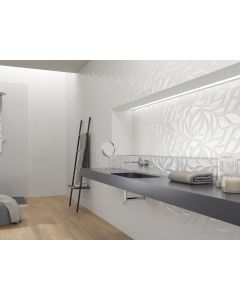 Timeless Leaves Ceramic Wall Tile - Glossy