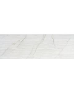 Marbleous Calacatta Lines 3D Matte Ceramic Tile - Glossy