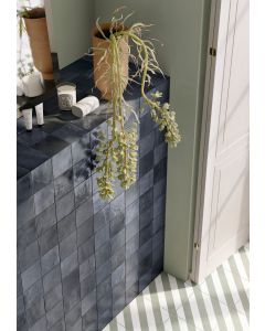 Melan Oltremare Ceramic Wall Tile - Glossy