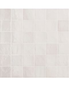 Melan Bianco Ceramic Wall Tile - Glossy