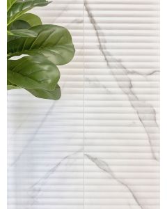 Thomas White Marble Ceramic Tile - Matte