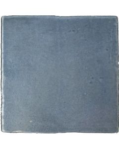 Vintage Ocean Blue Ceramic Wall Tile - Glossy