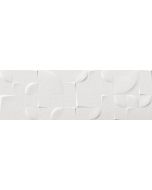 Kone Glaciar (White) Deco Ceramic Wall Tile - Matte