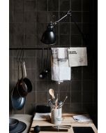 Melan Nero Ceramic Wall Tile - Glossy
