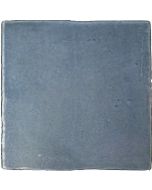 Vintage Ocean Blue Ceramic Wall Tile - Glossy